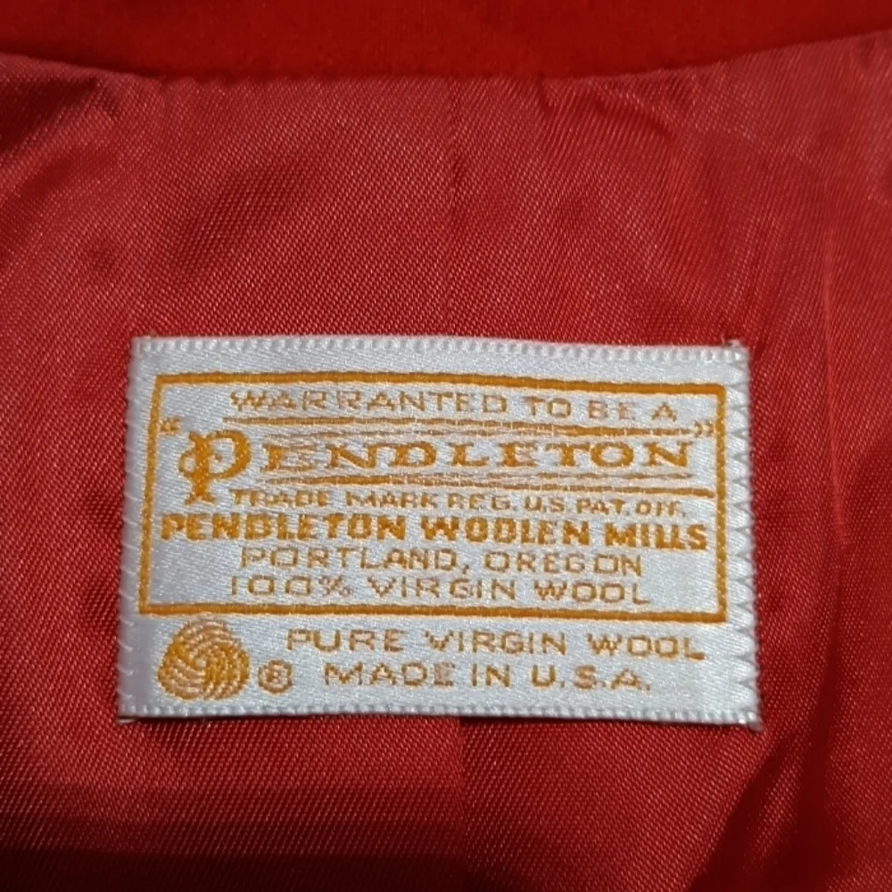 Vintage red Pendleton blazer business sz 14 wool